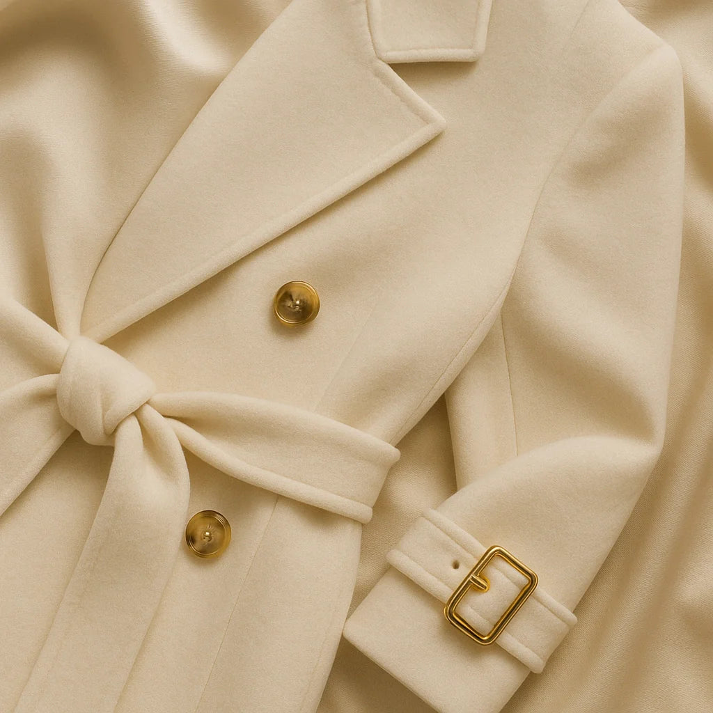 “GlamoROZ Jackets & Coats collection featuring elegant women’s blazers, long trench coats, and tailored outerwear in neutral tones.”