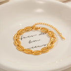 Golden Shell Radiance Bracelet - GlamoROZ