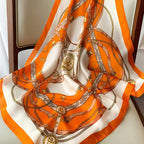 Retro-Chic Silk Scarf - GlamoROZ