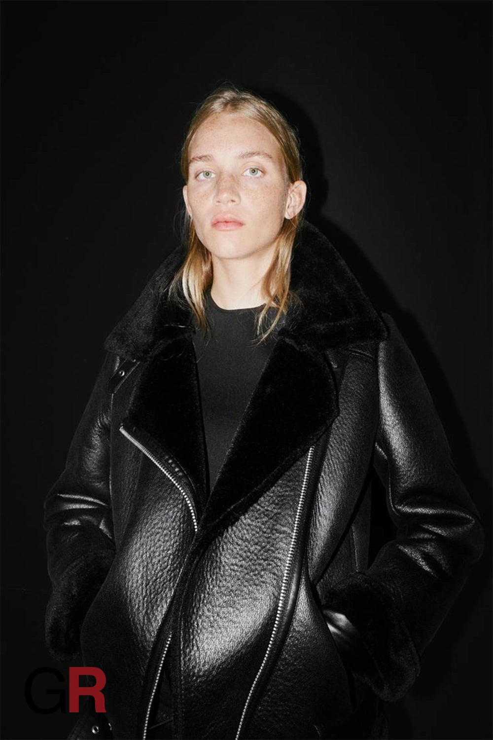 Trendy Belted PU Leather Jacket for Women - GlamoROZ