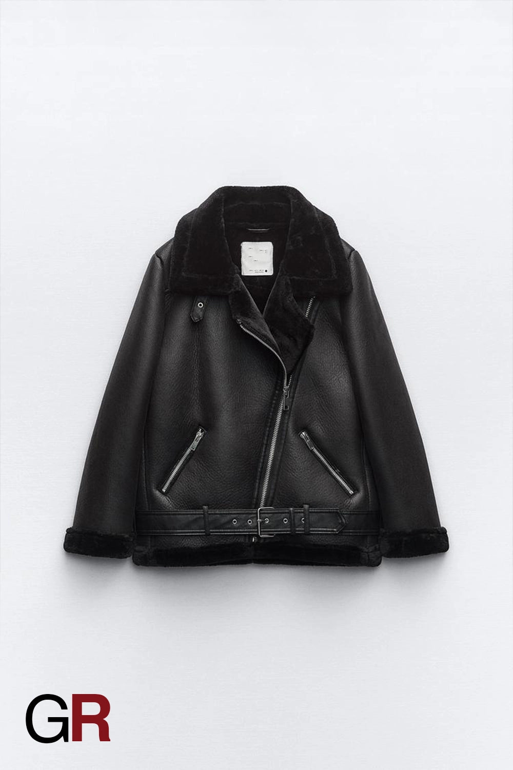 Trendy Belted PU Leather Jacket for Women - GlamoROZ