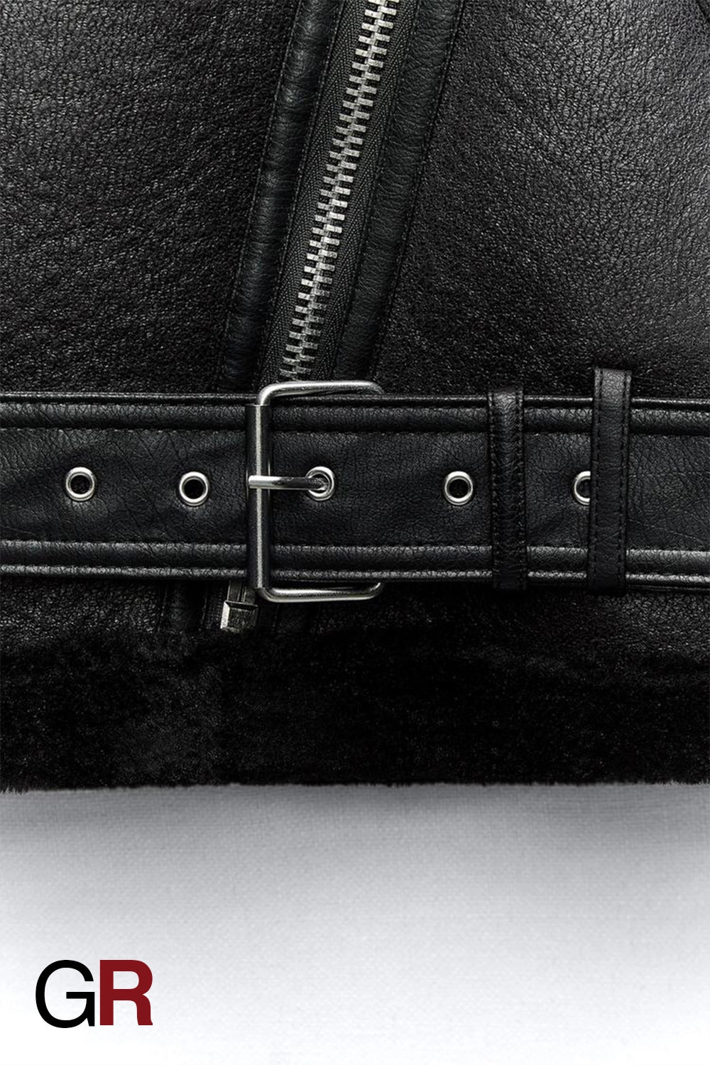 Trendy Belted PU Leather Jacket for Women - GlamoROZ