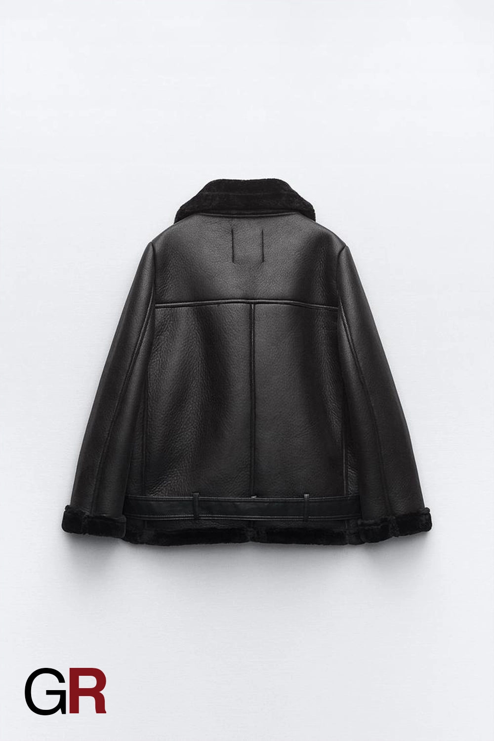 Trendy Belted PU Leather Jacket for Women - GlamoROZ