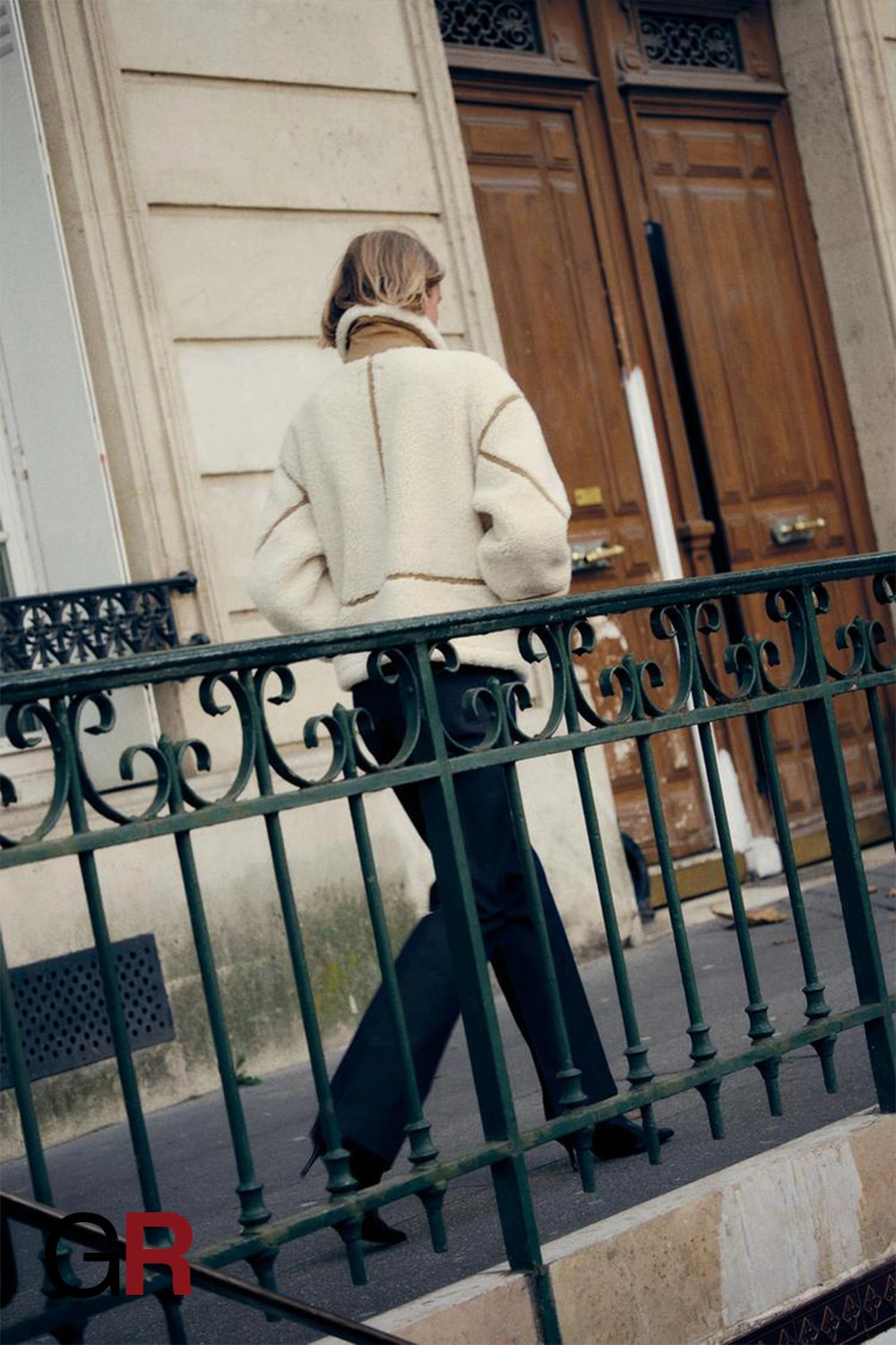 Playful Patchwork Lamb Fur Jacket - GlamoROZ