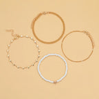 Artisan-Crafted Multi-layer Anklet - GlamoROZ