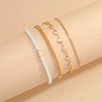Artisan-Crafted Multi-layer Anklet - GlamoROZ