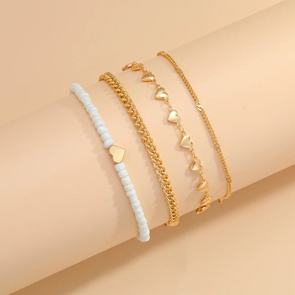 Artisan-Crafted Multi-layer Anklet - GlamoROZ