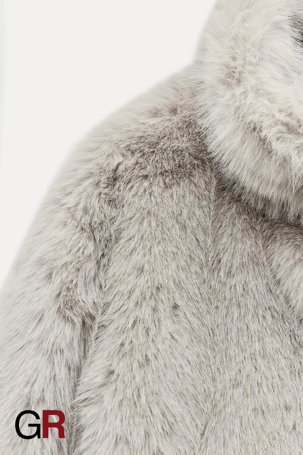 Minimalist Leather and Faux Fur Coat for Women - GlamoROZ