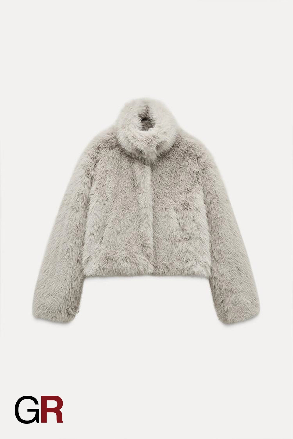 Minimalist Leather and Faux Fur Coat for Women - GlamoROZ