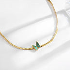 Golden Flutter Necklace - GlamoROZ