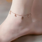 Ancient-Inspired Clover Bell Anklet - GlamoROZ
