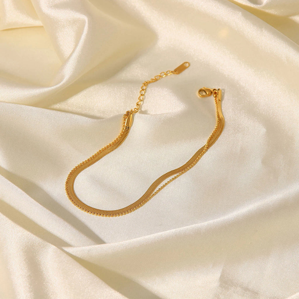 Frida's Gilded Elegance Anklet - GlamoROZ