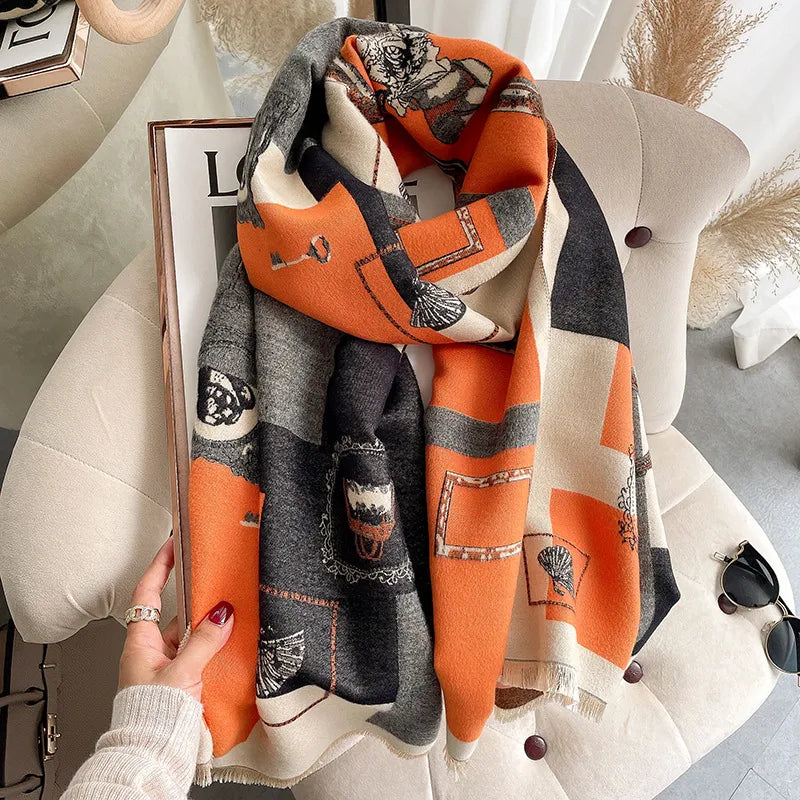 Cashmere Sweet Tassel Shawl - GlamoROZ