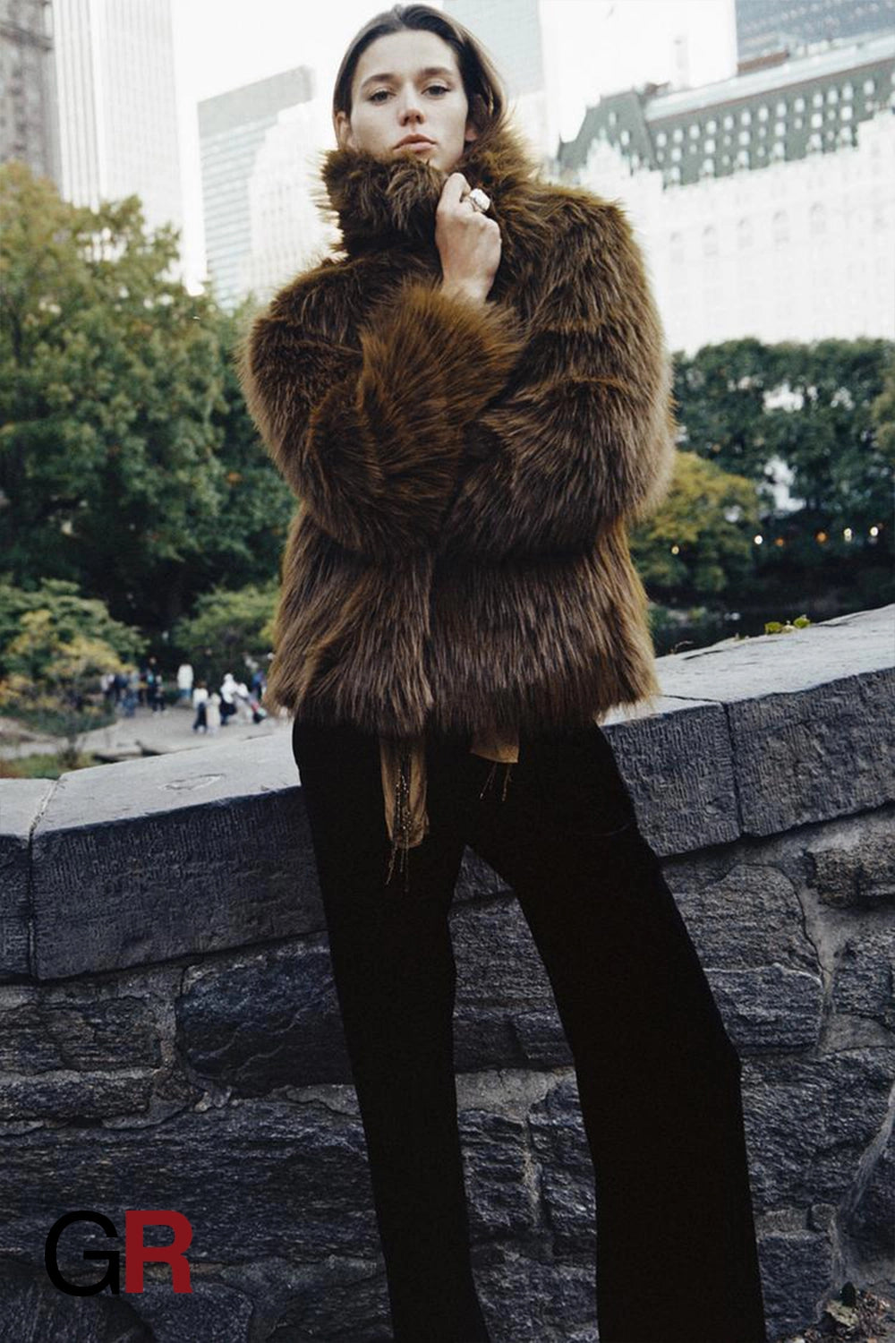 Luxurious Fur Lapel Coat Jacket - GlamoROZ