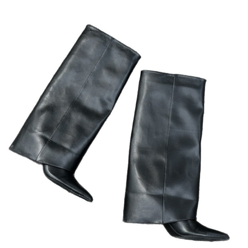 New Pointed High Heel Riding Boots