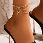 Exquisite Serpentine Multilayer Anklet - GlamoROZ