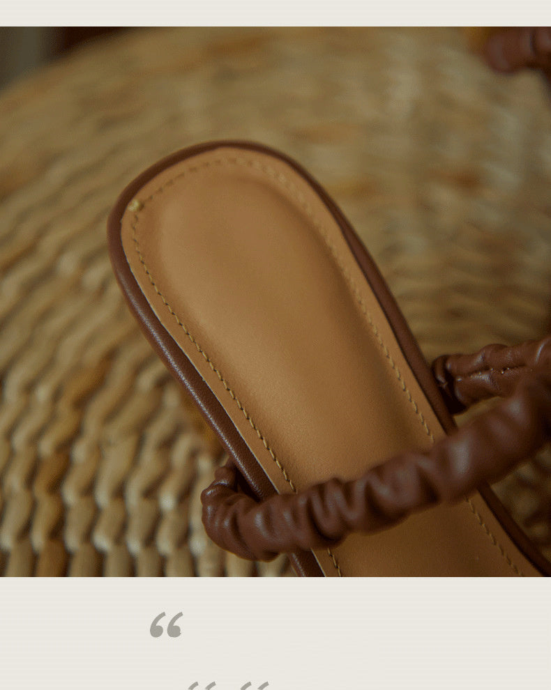 French Retro Toe  Sandals Women Summer With Skirt