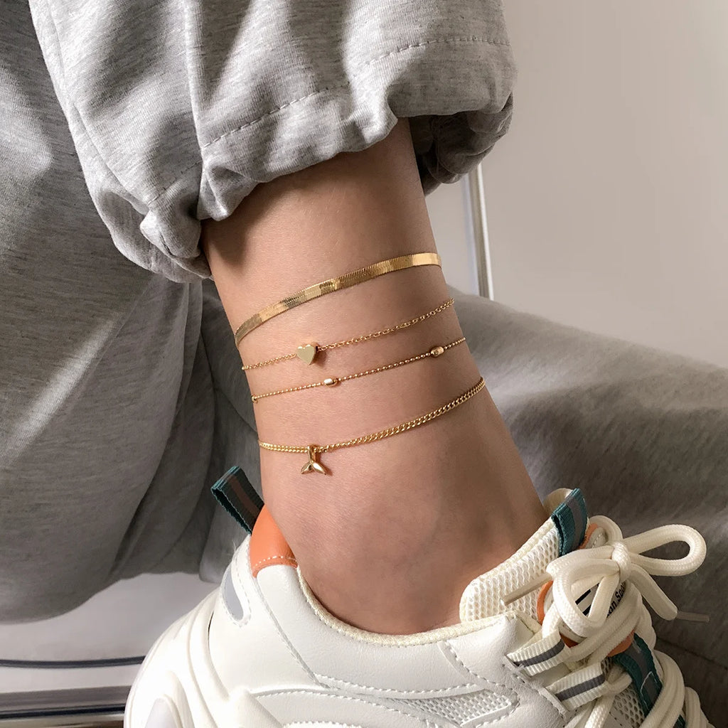 En Vogue Fishtail Anklet - GlamoROZ