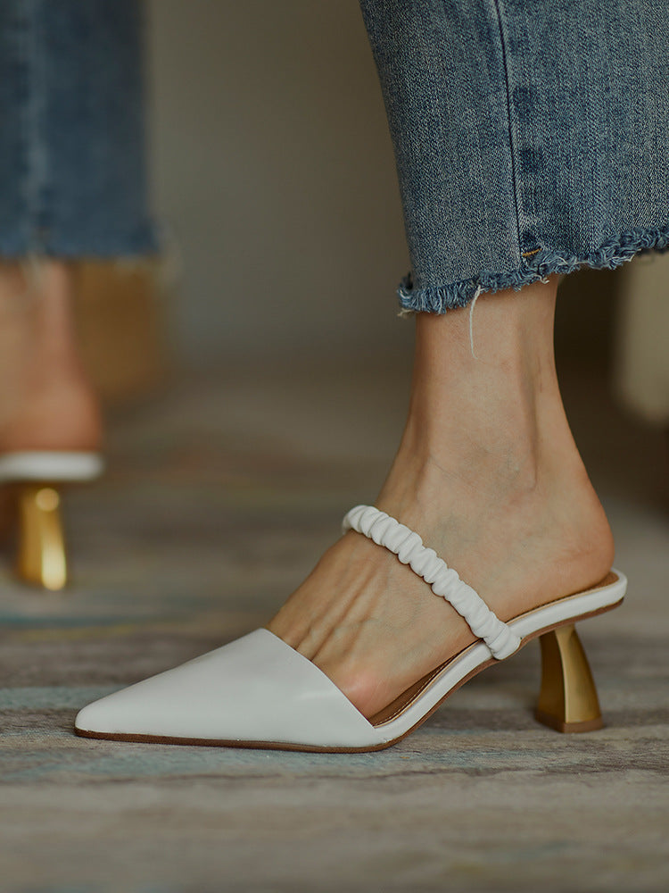 French Retro Toe  Sandals Women Summer With Skirt