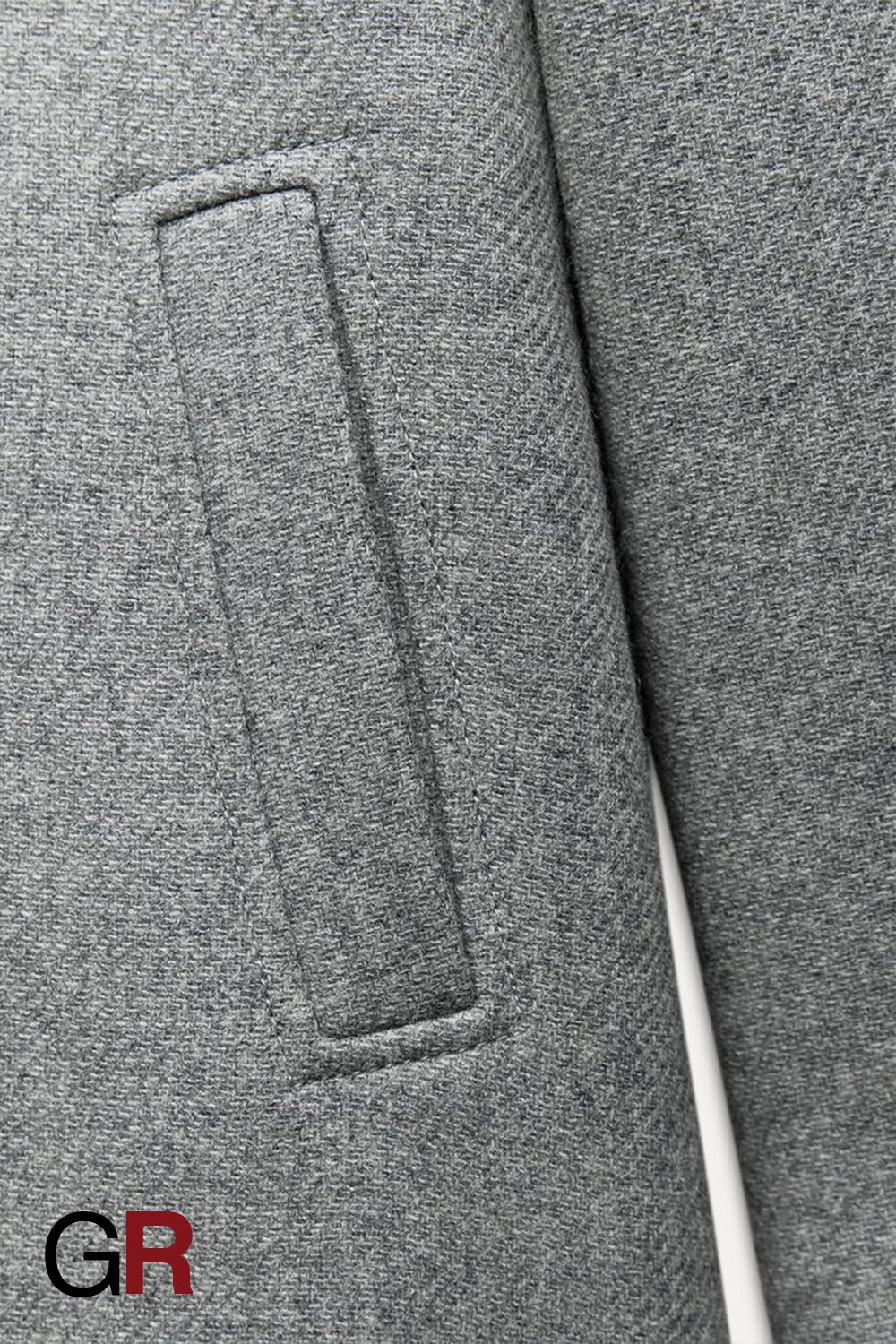 Timeless Double-Breasted Blended Grey Coat for Women - GlamoROZ