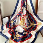 Retro-Chic Silk Scarf - GlamoROZ