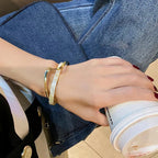 Opulent White Cristal Bracelet - GlamoROZ