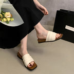 Fairy Style Silver Soft Bottom Slippers