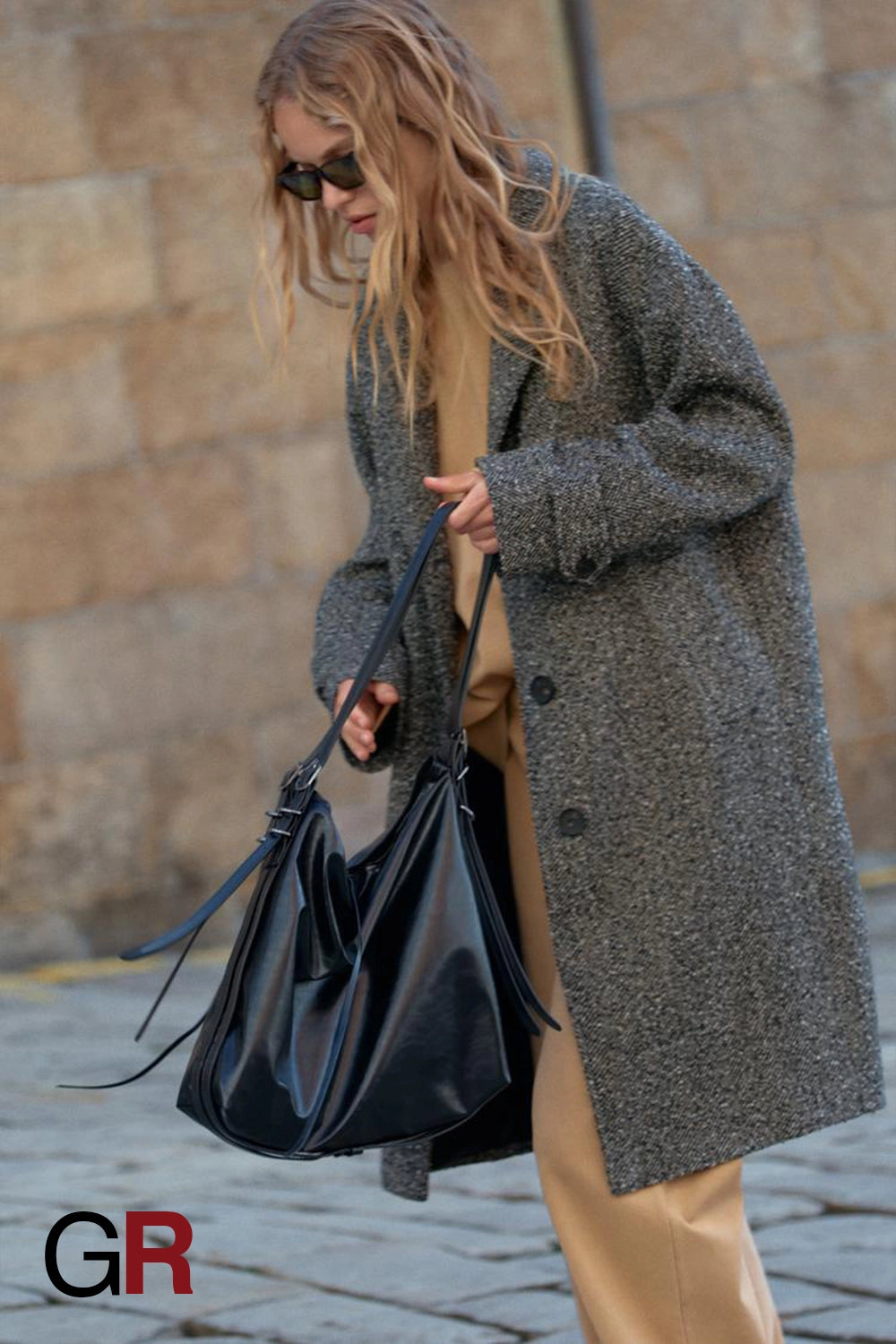 Refined Serrated Twill Mid-Length Overcoat - GlamoROZ