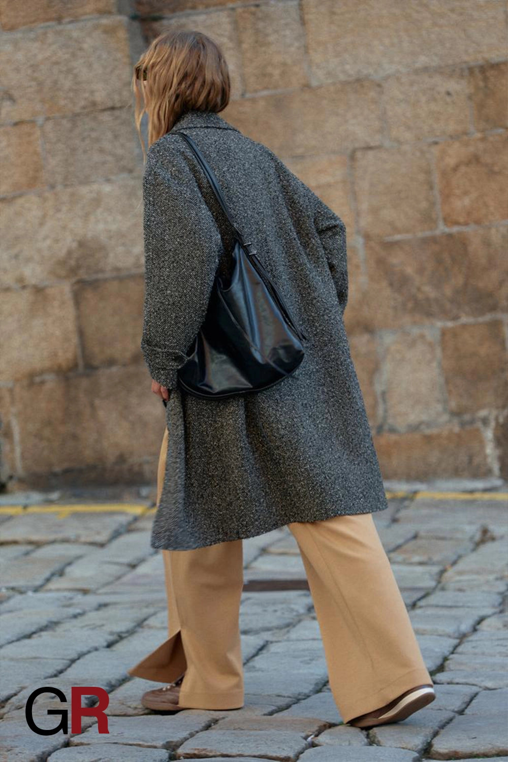 Refined Serrated Twill Mid-Length Overcoat - GlamoROZ