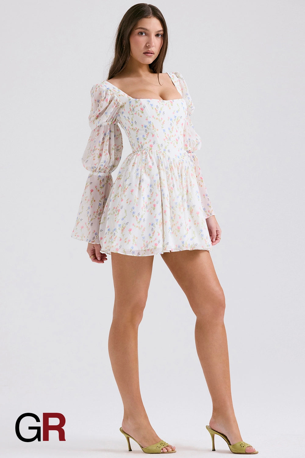 Enchanted Lotus Knot Long Sleeve Dress - GlamoROZ