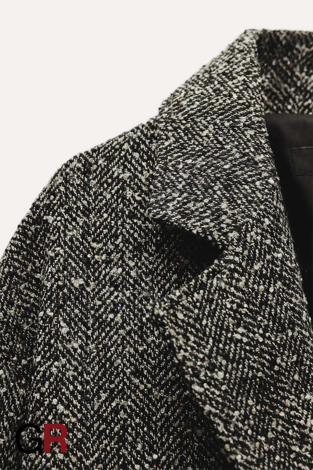 Refined Serrated Twill Mid-Length Overcoat - GlamoROZ
