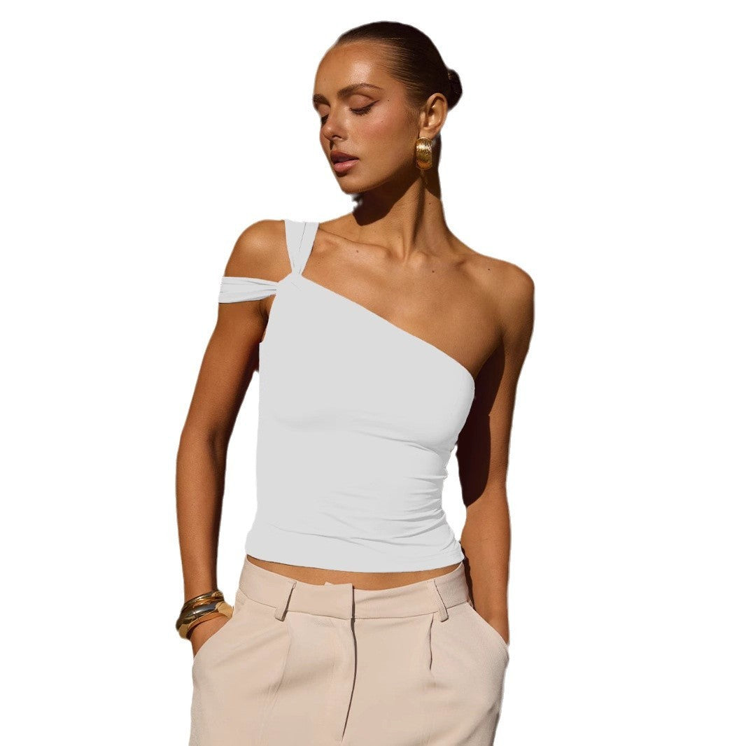 Fashion Women's Wear Irregular Design Tube Top