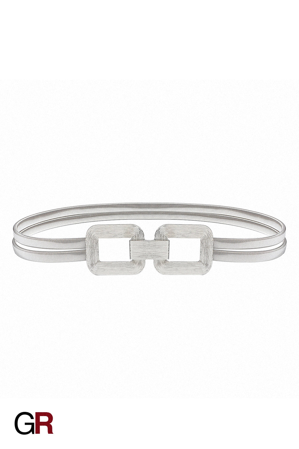 AURORA SCULPTED METALLIC BELT