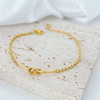 Golden Knot Elegance Bracelet - GlamoROZ