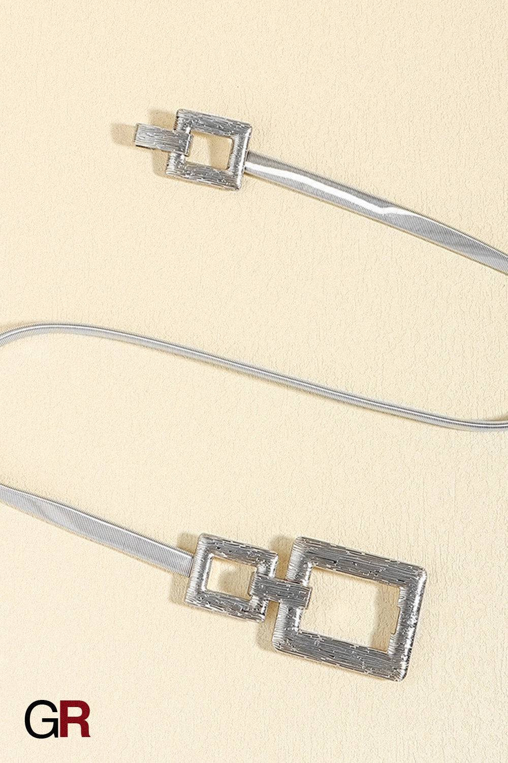 AURORA SCULPTED METALLIC BELT