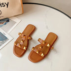 Starlet Rivet Beach Flats - GlamoROZ