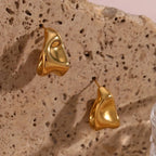 Golden Horizon Creole Earrings - GlamoROZ