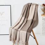 Luxe Wool Plaid Scarf - GlamoROZ