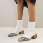 Grandeur Brit Pointed Leather Boots - GlamoROZ