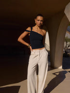 Fashion Women's Wear Irregular Design Tube Top