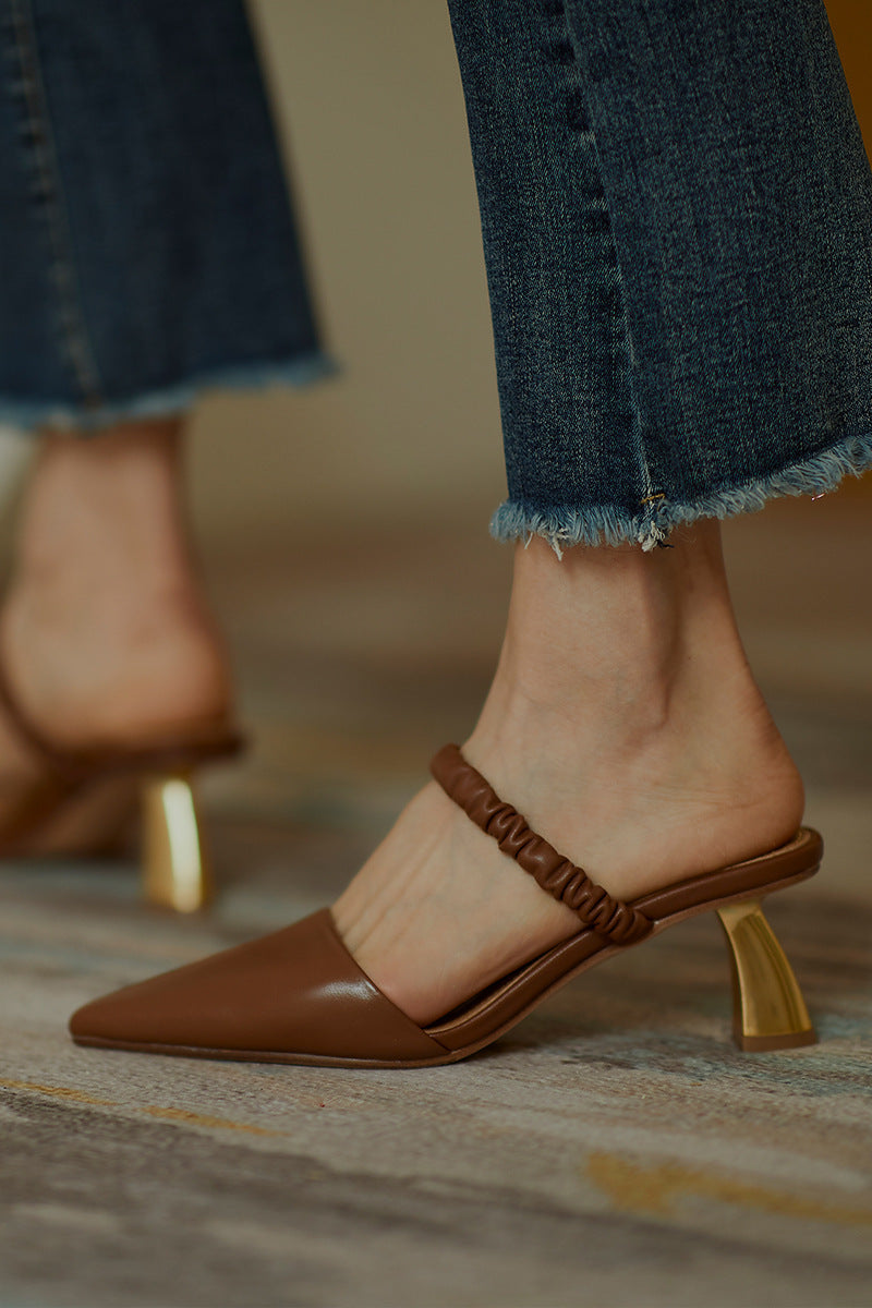 French Retro Toe  Sandals Women Summer With Skirt