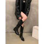 Pointed-toe Western Denim Boots Children
