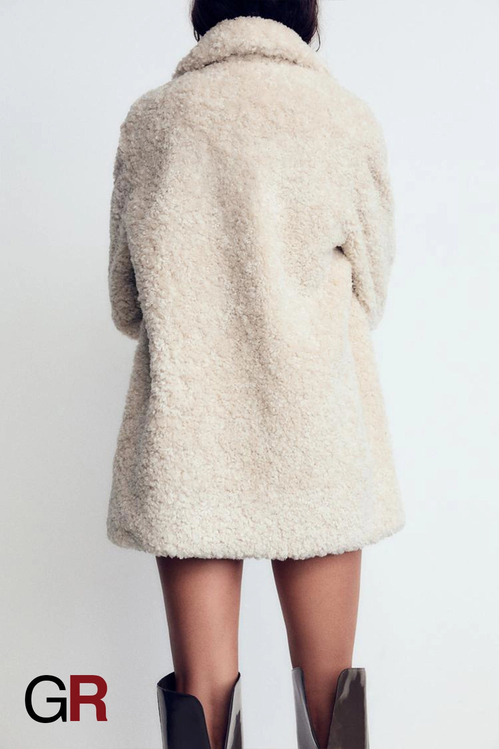Sophisticated Faux Fur Short Jacket - GlamoROZ