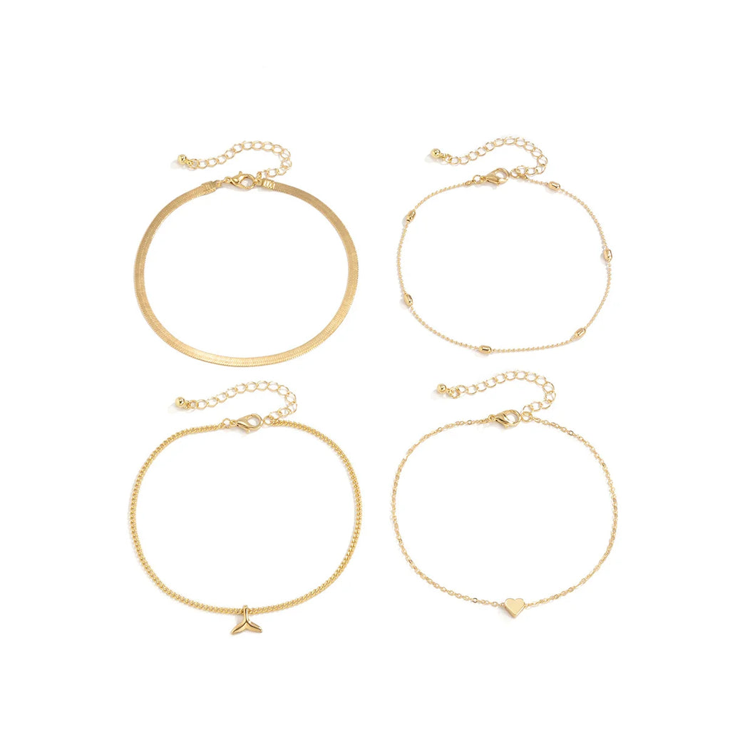 En Vogue Fishtail Anklet - GlamoROZ