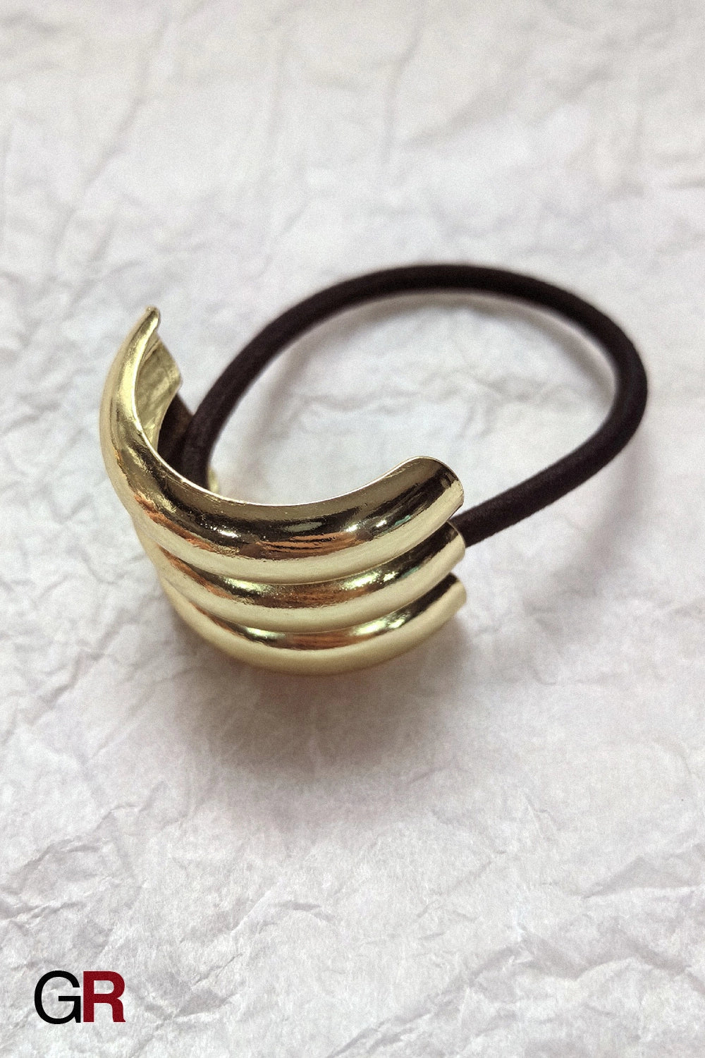 Aurélienne Sculpted Gold Hair Cuffs