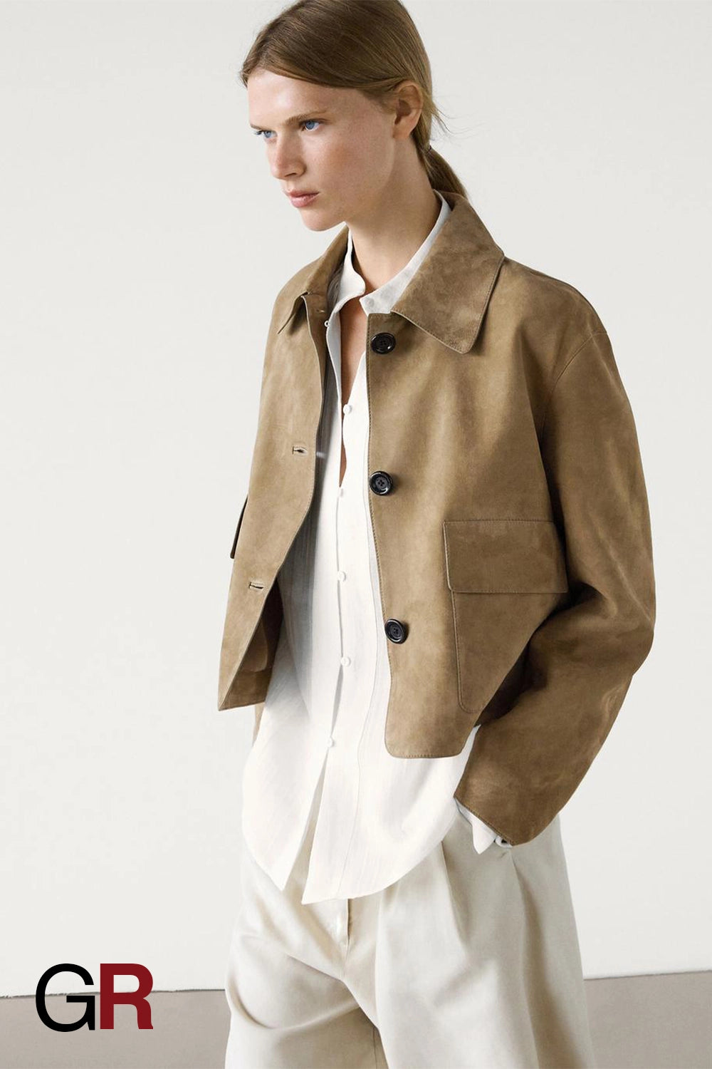 Elegant Retro Lapel Jacket - GlamoROZ