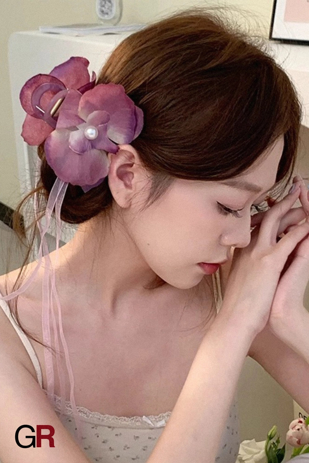 Fleurine Tulle Bloom Hair Clip