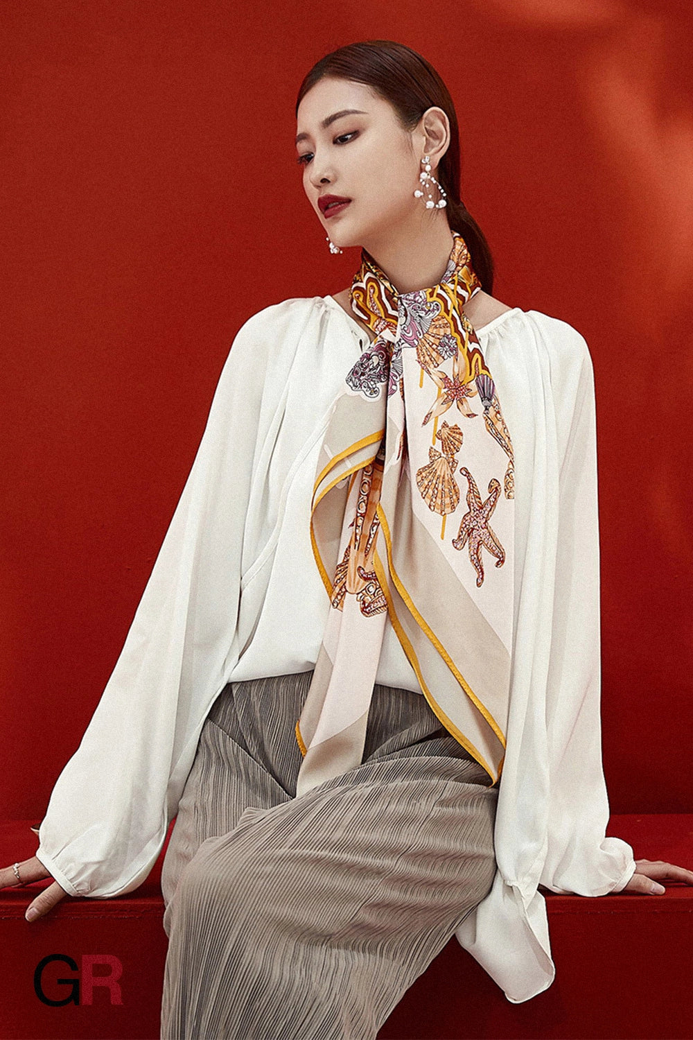 Marina Éclat Silk Scarf