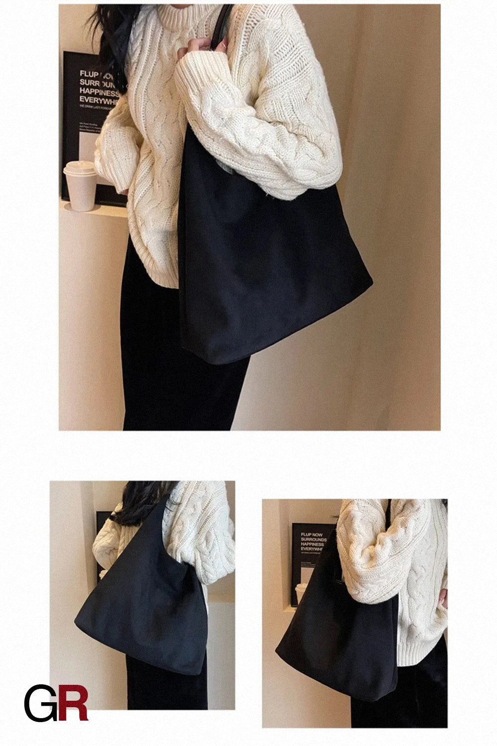 Large Capacity Fashion Ladies Casual Shoulder Underarm Tote Bag
