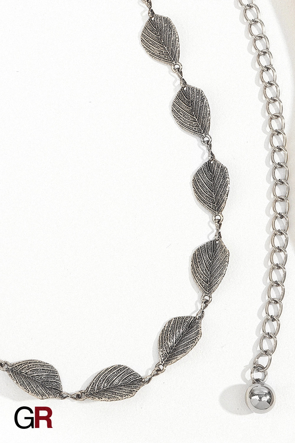 ELARA SILVER LEAF BELT